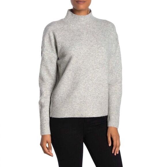 NWT M Magaschoni Mock Neck Drop Shoulder Sweater M - Picture 1 of 4